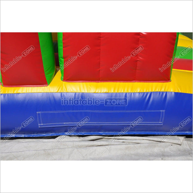 Inflatable obstacle course out sports game race with obstacles bounce house