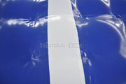 Red and blue inflatable tumble track air gymnastics bounce track