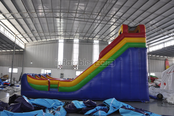 Inflatable Dry Slide Colorful Blow Up Slip And Slide