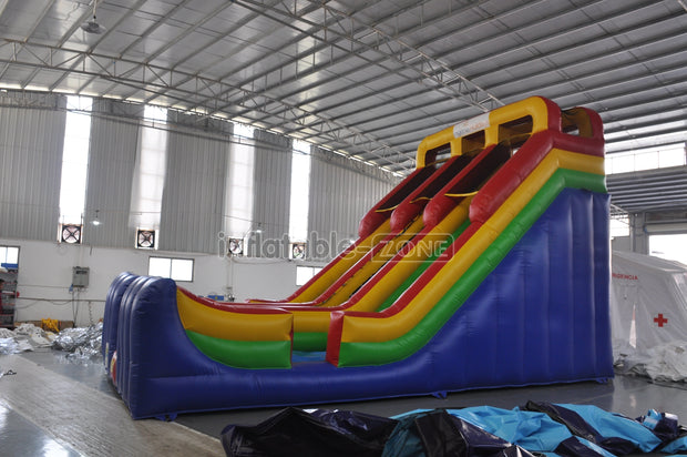 Inflatable water slide colorful blow up slip and slide