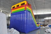 Inflatable water slide colorful blow up slip and slide