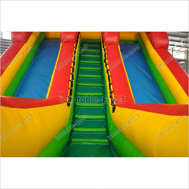 Inflatable water slide colorful blow up slip and slide