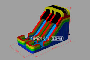 Inflatable-Zone Design Outdoor Games Blow Up Slide Party Commercial Colorful Double Lanes Inflatable Slide