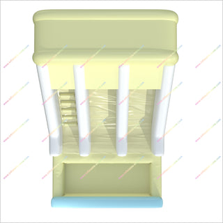 Big Waterslides Inflatable Outdoor Swimming Pool Pastel Bounce House Double Water Slide Inflatable Rental