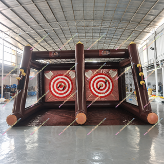 Level up your party fun with the Double Axe Throwing Inflatable Target! This exciting inflatable sports game includes soft, safe axes and dual targets for friendly competition. Perfect for birthdays, carnivals, school events, and backyard parties. A hit for all ages—find party fun near you!