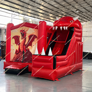 Ignite imagination and fun with our Dragon-Themed Bounce House & Slide Combo! This vibrant inflatable features a thrilling slide and spacious bounce area, perfect for birthdays, parties, and outdoor events. Safe, exciting, and easy to hire, it guarantees hours of magical jumping, sliding, and unforgettable adventure for kids!