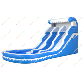 Dual-Lane Inflatable Water Slide Swimming Pool Play Center Water Slide Pool Bounce House For Backyard Party