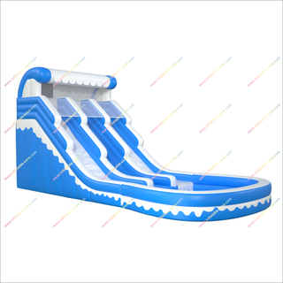 Dual-Lane Inflatable Water Slide Swimming Pool Play Center Water Slide Pool Bounce House For Backyard Party