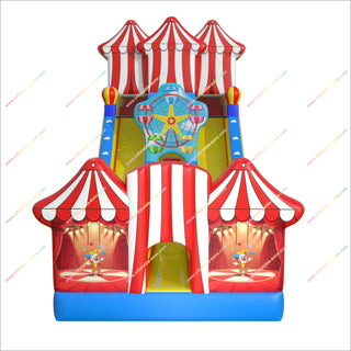 Dual Slide Bounce House Play Center Near Me Backyard Circus Party Giant Inflatable Slides For Rent