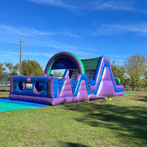 Rentable Inflatable Obstacle Course Outdoor Bouncy Race Obstacles Ninja Warrior Adult Assault Course