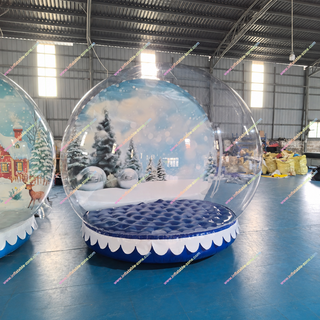 Create magical holiday memories with our Enchanting Inflatable Snow Globe! Featuring snowy trees and a custom backdrop of your own home, this photo-ready globe brings Christmas charm to any event. Easy to set up, safe, and perfect for parties, portraits, and winter-themed celebrations, it delivers unforgettable festive fun for all ages.