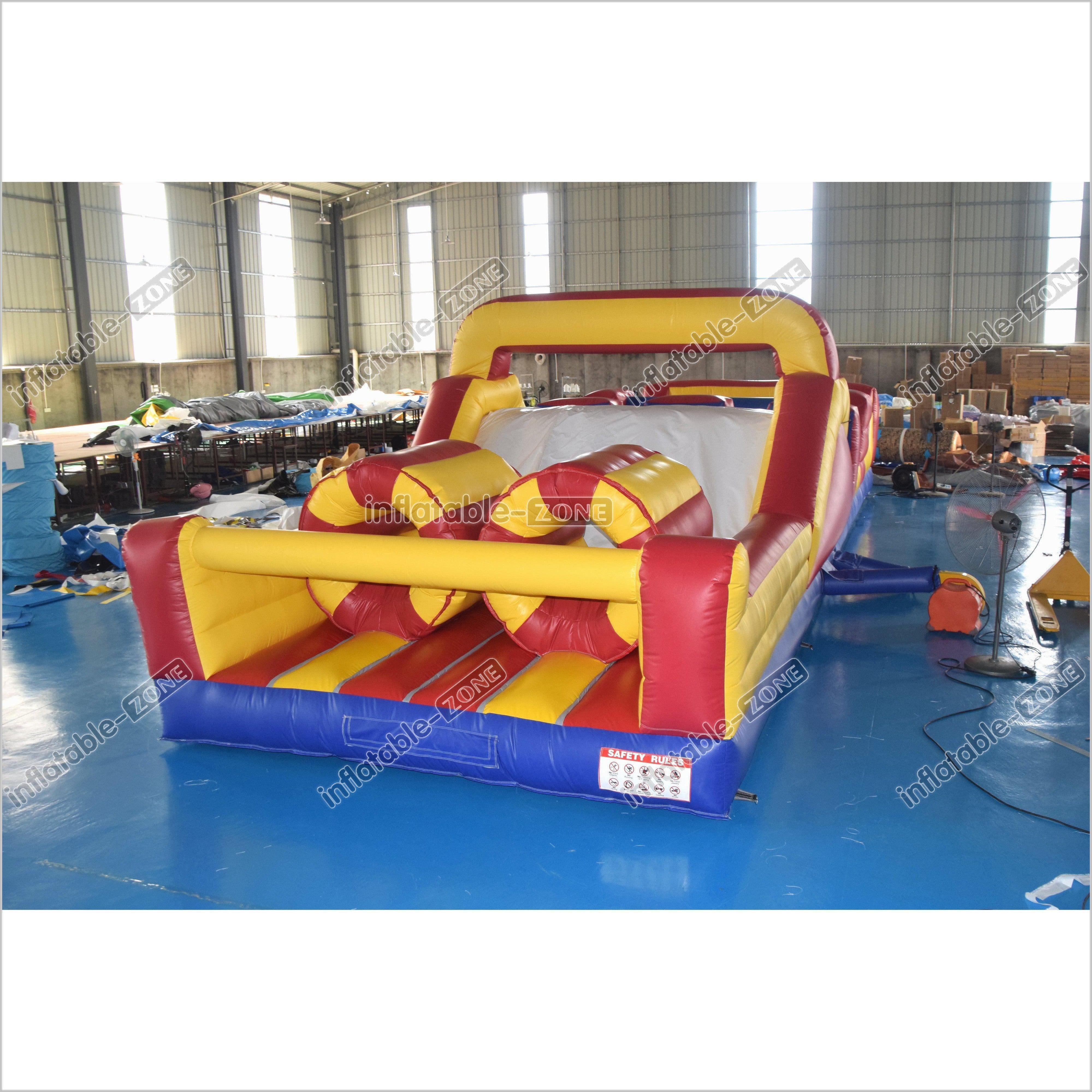 Extreme Inflatable Obstacle Course Warrior Jump Inflatable Floating ...