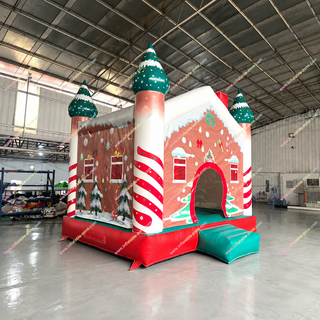 Bring the holiday spirit to your party with our affordable Christmas Trees Inflatable Jumping Castle rental! This festive bounce house features cheerful tree graphics on the outside and a giant candy cane pillar inside for endless bouncing fun. It's a Commercial Grade and joyful way to entertain kids near you this season. Book your Christmas tree bounce house today!