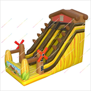 Farm Party Decorations Inflatable Slide Event Corn Inflatable Backyard Blow Up Slide For Farm Festivals