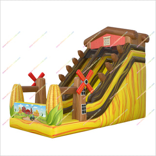 Farm Party Decorations Inflatable Slide Event Corn Inflatable Backyard Blow Up Slide For Farm Festivals