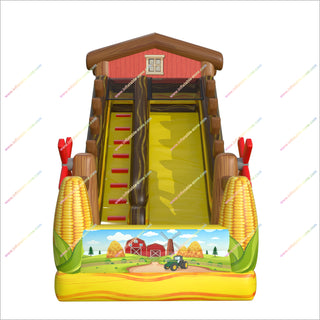 Farm Party Decorations Inflatable Slide Event Corn Inflatable Backyard Blow Up Slide For Farm Festivals