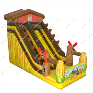 Farm Party Decorations Inflatable Slide Event Corn Inflatable Backyard Blow Up Slide For Farm Festivals