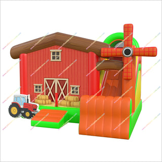 Farm Birthday Party Inflatable Bounce House And Slide Farmyard Bouncy Castle Inflatable Combo For Sale