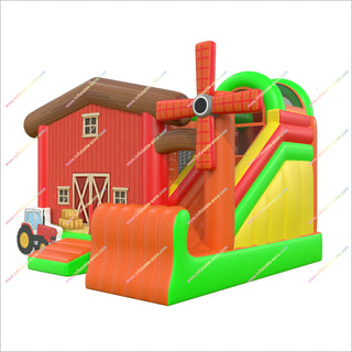 Farm Birthday Party Inflatable Bounce House And Slide Farmyard Bouncy Castle Inflatable Combo For Sale