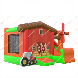 Farm Birthday Party Inflatable Bounce House And Slide Farmyard Bouncy Castle Inflatable Combo For Sale