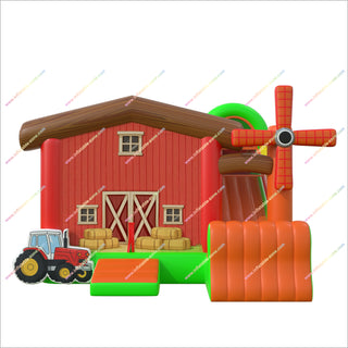 Farm Birthday Party Inflatable Bounce House And Slide Farmyard Bouncy Castle Inflatable Combo For Sale