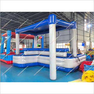 Floating Inflatable Pool Bar Tent And Table Inflatables Blow Up Water Bar Inflatable Swimming Pool For Home