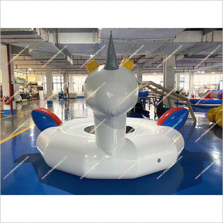 Fun Unicorn Water Trampoline Inflatable Pool Floating Island Lake Sports Outdoor Inflatable Water Toys