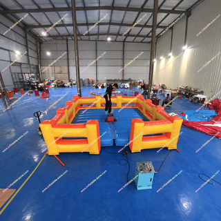 Turn up the excitement at your next event with our Inflatable Mechanical Bull Arena! Featuring a cushioned mattress and thrilling bullfighting action, this inflatable rodeo bouncer delivers safe, unforgettable fun. Perfect for parties, festivals, and competitive challenges near you!