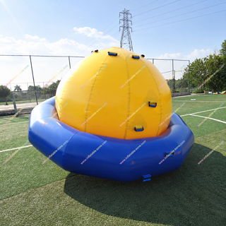 Add excitement to any outdoor adventure with the Inflatable Dome Rocker Water UFO Planet Ball! Perfect for pool parties, beach fun, and outdoor events, this floating inflatable is durable, easy to use, and provides endless entertainment for all ages. Fun has never been this easy!