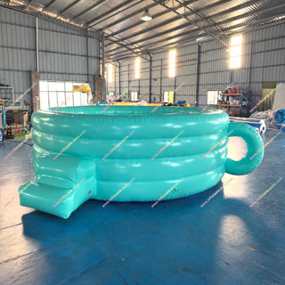 Add a playful twist to summer fun with the Funny Pool Party Teacup Inflatable Pool! Its giant teacup design makes it a standout backyard water toy for kids and adults. Built with durable material, it’s easy to inflate, safe, and perfect for parties, gatherings, or everyday cooling off. Make your backyard the ultimate splash zone with this unique inflatable teacup pool for sale!