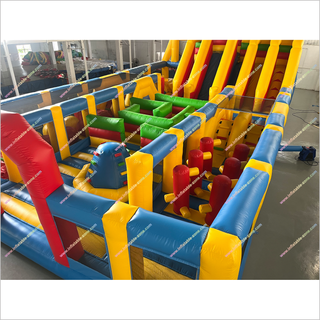 Giant Inflatable Amusement Park Bouncy Castle Obstacle Course Rental Indoor Bounce Playground Park Equipment