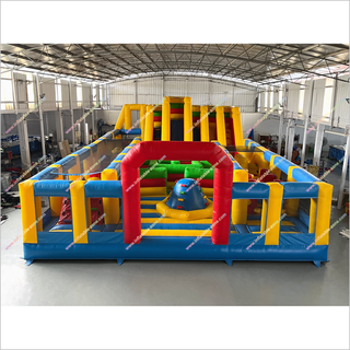 Giant Inflatable Amusement Park Bouncy Castle Obstacle Course Rental Indoor Bounce Playground Park Equipment