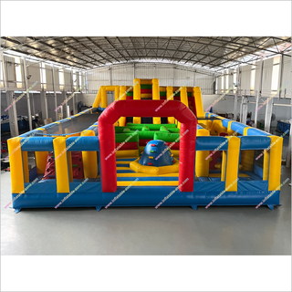 Giant Inflatable Amusement Park Bouncy Castle Obstacle Course Rental Indoor Bounce Playground Park Equipment