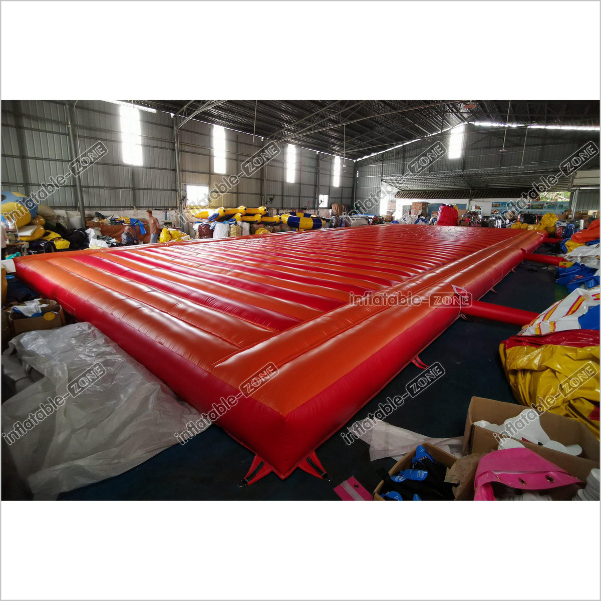 Large Inflatable Jumping Pad Trampoline Mat Tarpaulin Inflatable Bounc ...