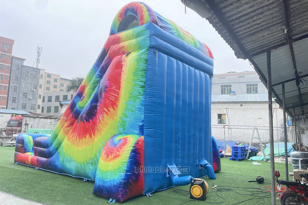 Commercial Inflatable Double Slide Outdoor Inflatable Big Slide Giant Inflatable Dry Slide For Kids