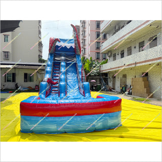 Giant Inflatable Octopus Waterslide And Pool Outside Play Toy Backyard Water Slide Into Pool