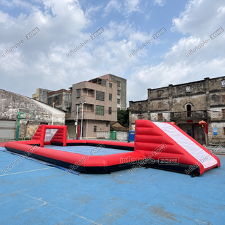 Step into the excitement with our Giant Inflatable Arena Football Soap Court! Transform any outdoor space into a thrilling sports arena with this inflatable soccer field. Perfect for events, parties, or casual games with friends, it offers endless fun and competition. Get ready to kick off exhilarating matches and make unforgettable memories on this inflatable soap court!