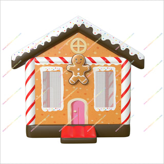 Gingerbread House Inflatable Cheap Commercial Inflatable Tiny House Bouncy Castle Small Inflatable Bounce House Theme For Christmas Parties