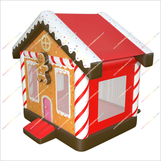 Gingerbread House Inflatable Cheap Commercial Inflatable Tiny House Bouncy Castle Small Inflatable Bounce House Theme For Christmas Parties