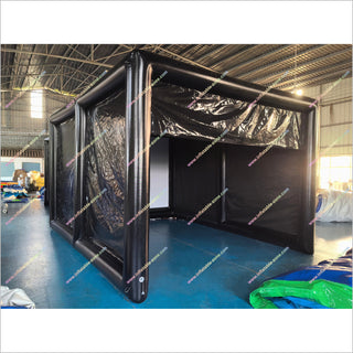 Portable Hitting Cages Golf Simulator Games Inflatable Enclosures Tent With Projection Screen Indoor Golf Simulator For Home