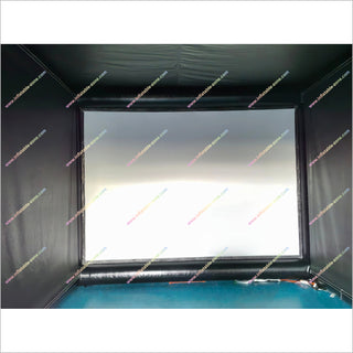 Portable Hitting Cages Golf Simulator Games Inflatable Enclosures Tent With Projection Screen Indoor Golf Simulator For Home