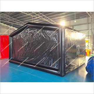 Large Inflatable Projector Screen Cheap Golf Simulator Tent With Enclosure Indoor Driving Range Golf Simulators For Sale