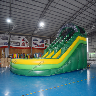 Dive into fun with our Green Marble Wave Curve Inflatable Water Slide! This large water park-themed slide features a stunning green marble design and dual lanes for double the excitement. Perfect for backyard adventures, it’s built for hours of splashing and sliding. Ideal for family gatherings and summer parties!