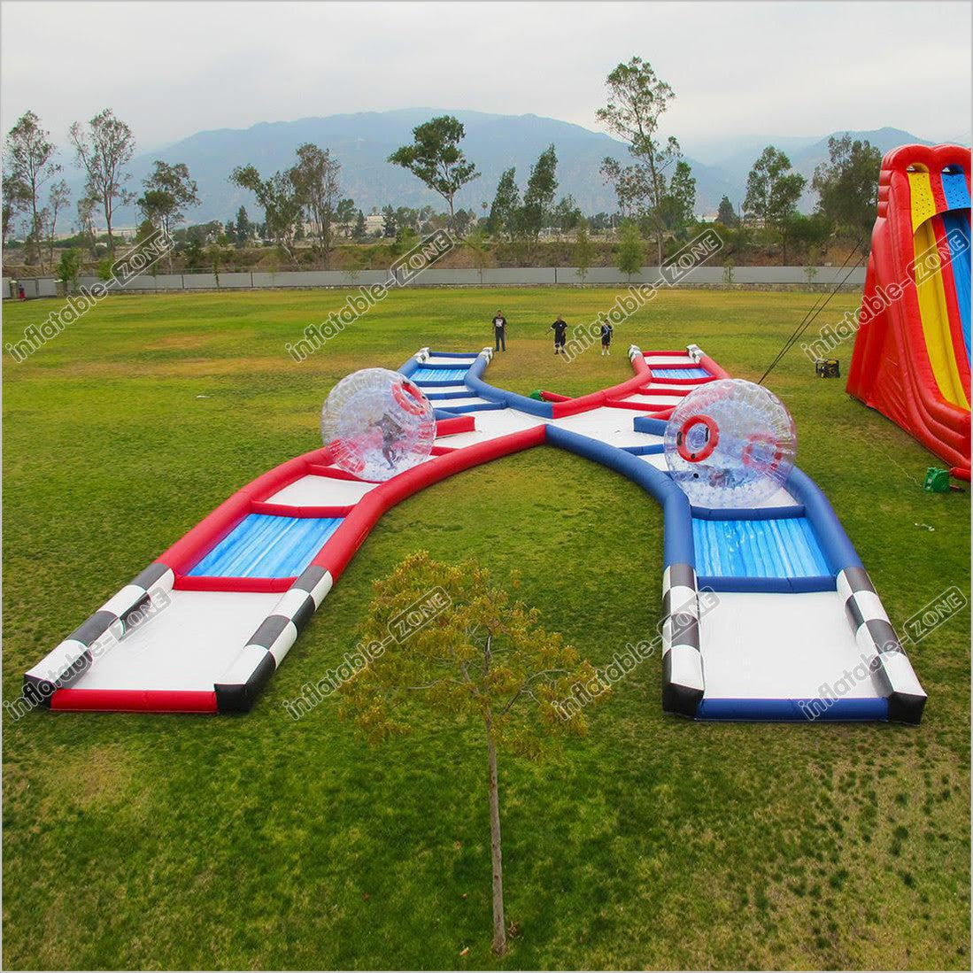 Commercial Equipment Collision Inflatable Zorb Ball Race Track ...