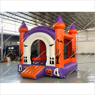 Halloween Bounce House Rentals Inflatable Pumpkins With Ghosts Bouncer Playground Inflatable Jumping Castle For Sale
