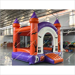 Halloween Bounce House Rentals Inflatable Pumpkins With Ghosts Bouncer Playground Inflatable Jumping Castle For Sale