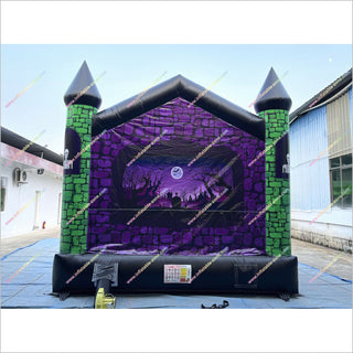 Halloween Haunted House Inflatable Jumper Bouncer Rental Blow Up Bouncy Castle For Adults