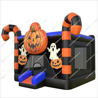 Halloween Inflatable Bounce House Rental Fun Zone Pumpkin Bouncy Castle Spooky House Near Me