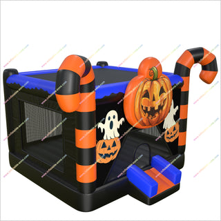 Halloween Inflatable Bounce House Rental Fun Zone Pumpkin Bouncy Castle Spooky House Near Me