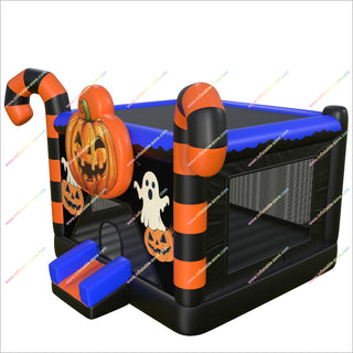 Halloween Inflatable Bounce House Rental Fun Zone Pumpkin Bouncy Castle Spooky House Near Me
